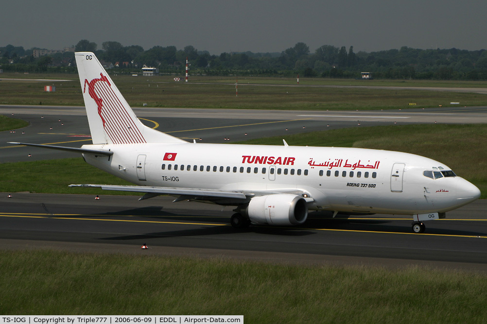 TS-IOG, 1992 Boeing 737-5H3 C/N 26639, Airbus 319 Tunis Air