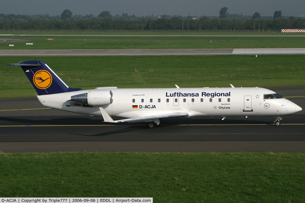 D-ACJA, 1996 Canadair CRJ-100LR (CL-600-2B19) C/N 7122, Canadair CL-600 Lufthansa Regional