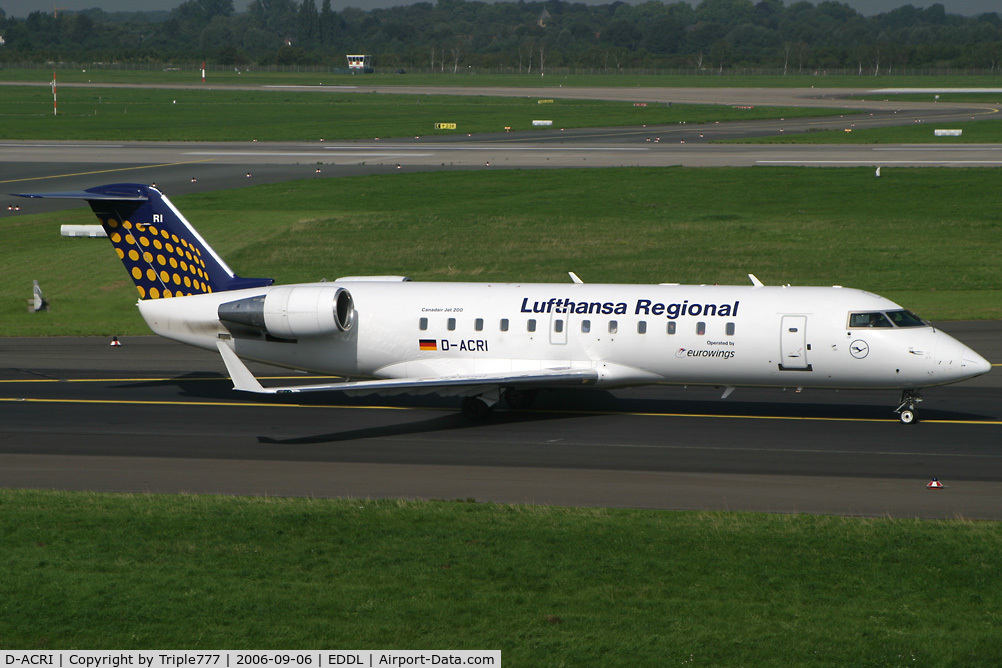D-ACRI, 2003 Bombardier CRJ-200ER (CL-600-2B19) C/N 7862, Canadair RJ-200ER Lufthansa Regional