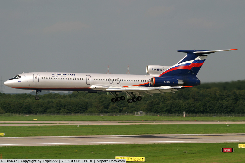 RA-85637, 1987 Tupolev Tu-154M C/N 87A767, Tupolev Tu-154M Aeroflot