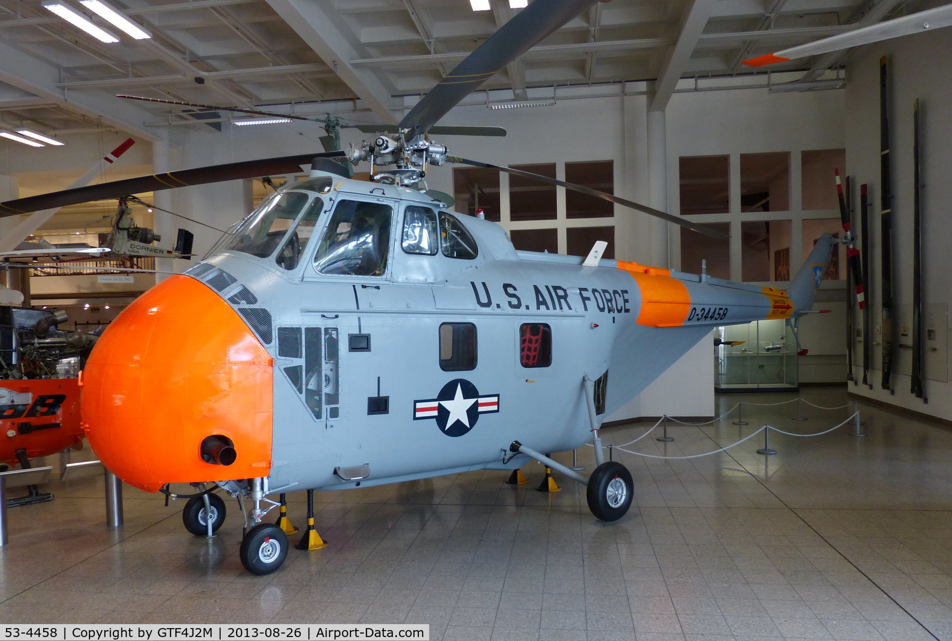 53-4458, Sikorsly H-19B Chickasaw C/N Not found 53-4458, 53-4458  USAF  preserved at Deutsches Museum, Munich