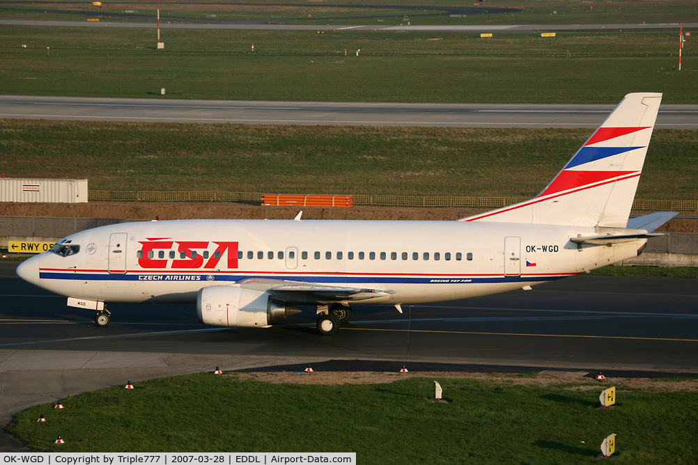 OK-WGD, 1991 Boeing 737-59D C/N 25065, Boeing 737-500 CSA Czech Airlines