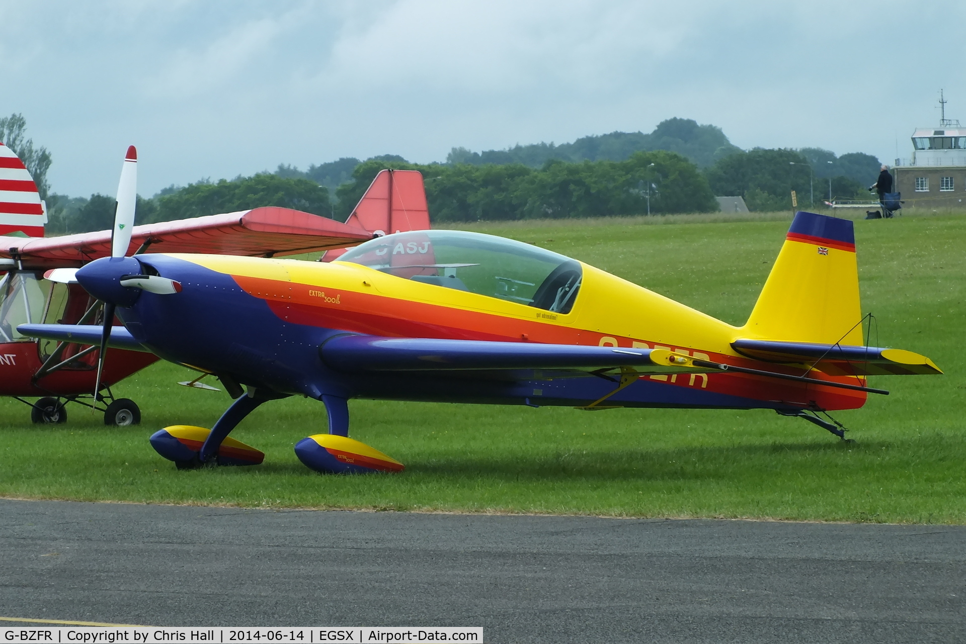 G-BZFR, 2000 Extra EA-300L C/N 203, at the Air Britain fly in