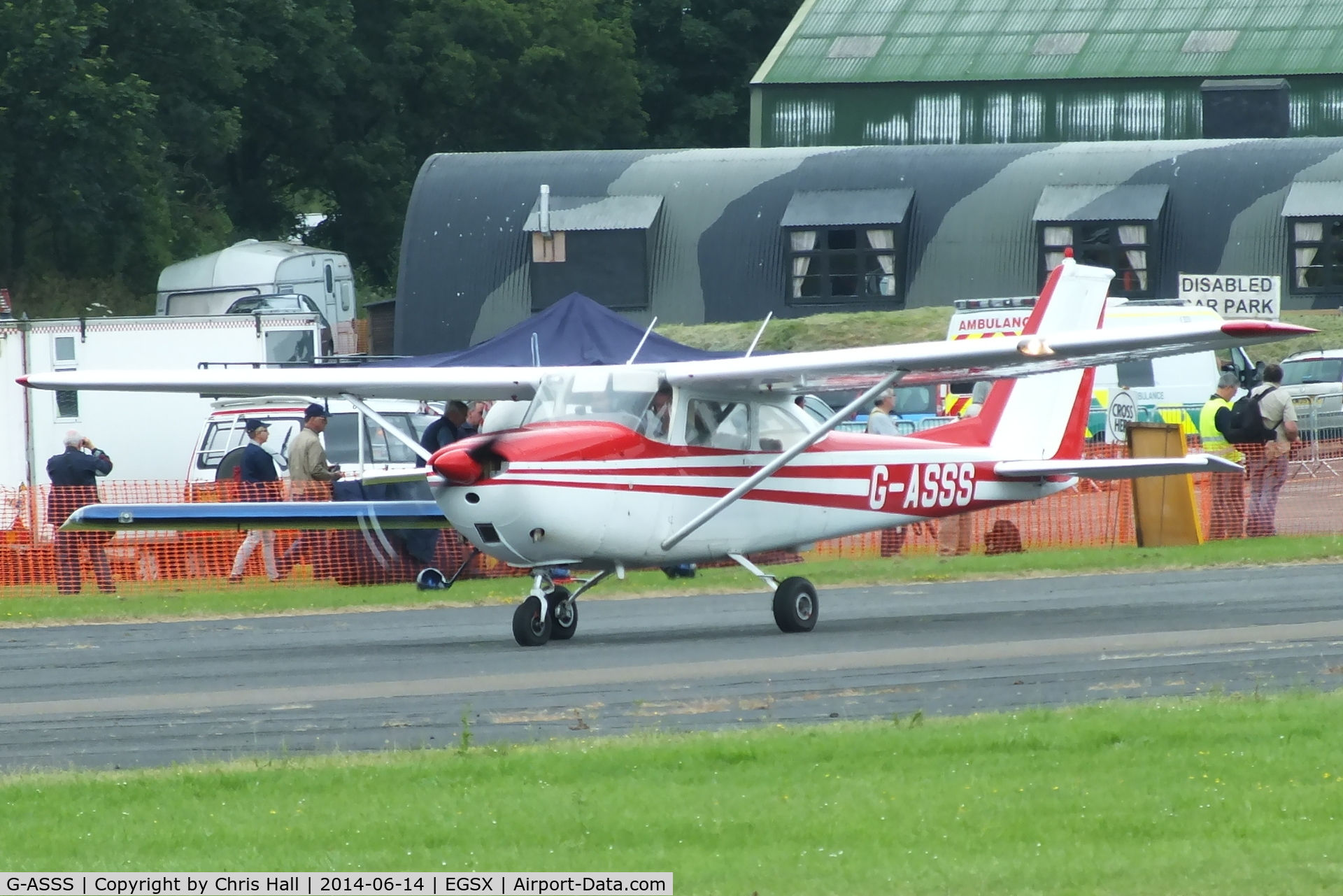 G-ASSS, 1964 Cessna 172E C/N 172-51467, at the Air Britain fly in