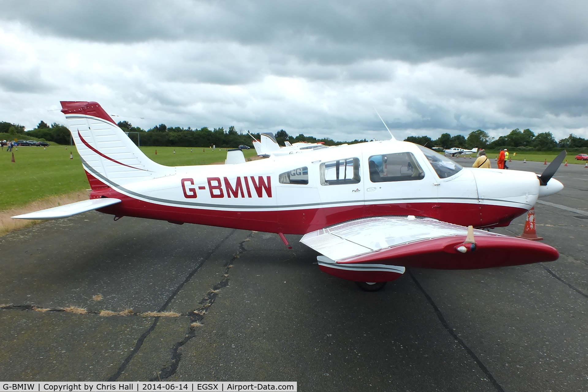 G-BMIW, 1981 Piper PA-28-181 Cherokee Archer II C/N 28-8190093, at the Air Britain fly in