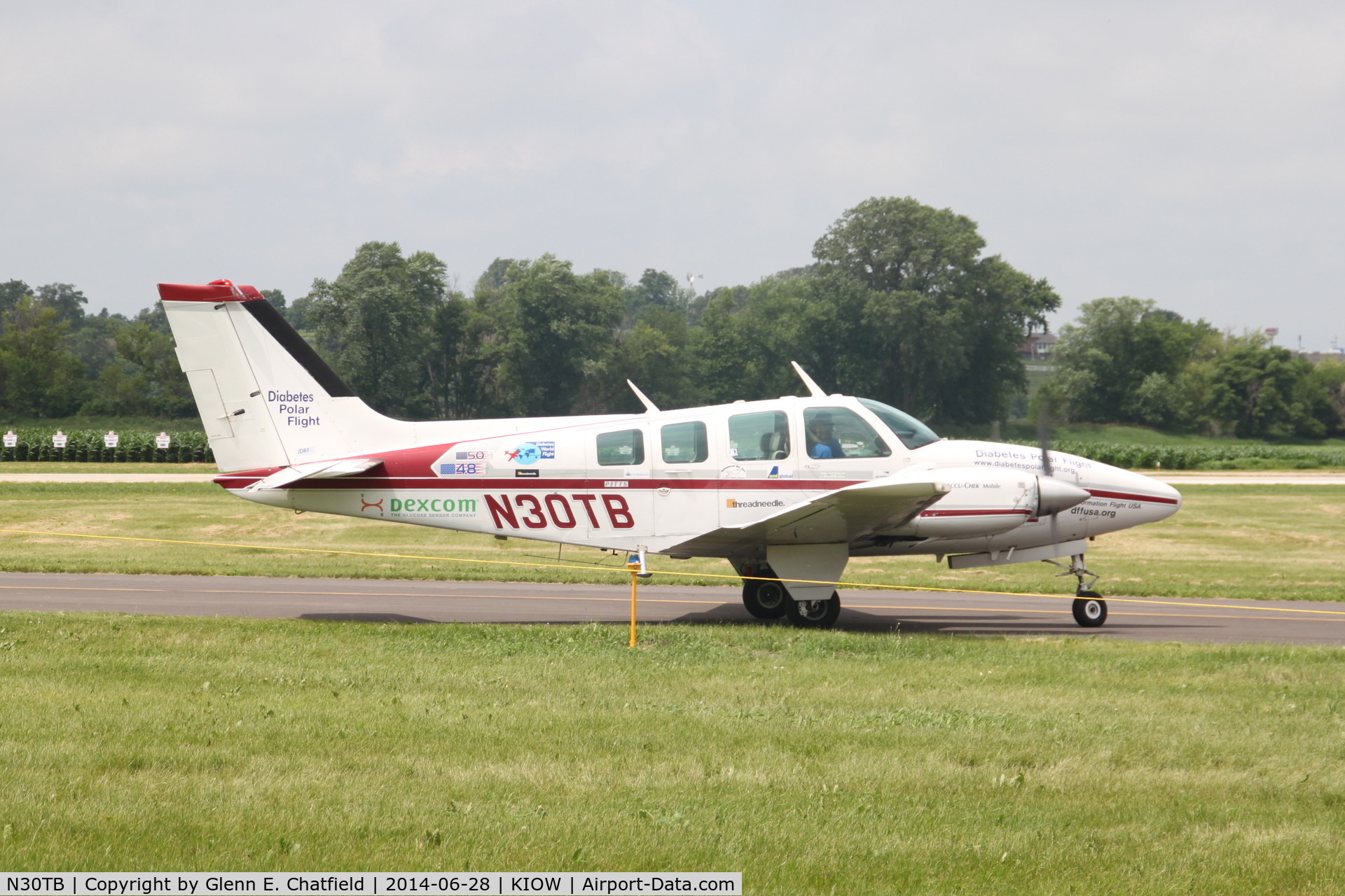 N30TB, 1970 Beech 58 Baron C/N TH-74, Arriving for the air show