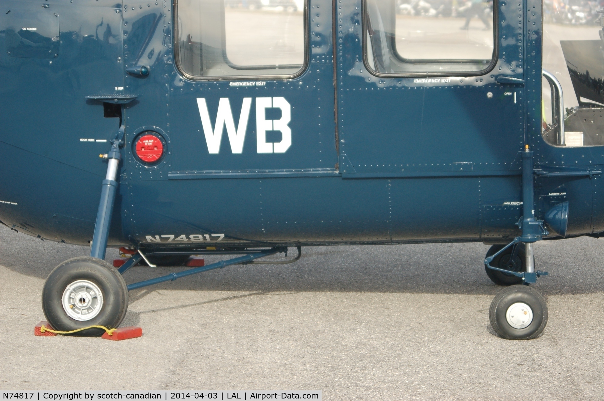 N74817, 1953 Sikorsky HO5-S1 C/N 130122, 1953 Sikorsky HO5-S1, N74817, at 2014 Sun n Fun, Lakeland Linder Regional Airport, Lakeland, FL