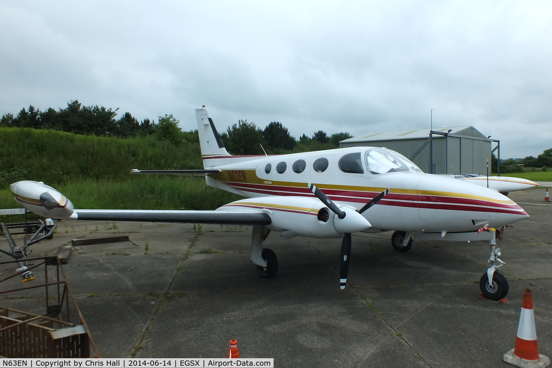 N63EN, 1972 Cessna 340 C/N 340-0063, North Weald resident