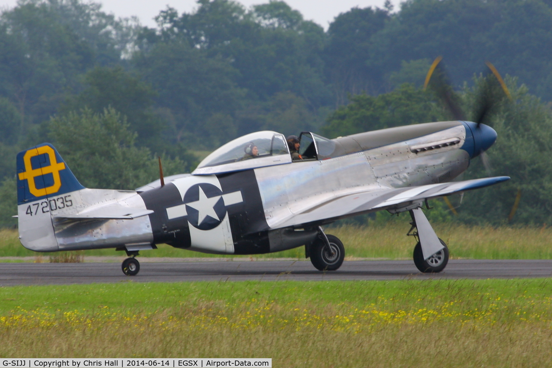 G-SIJJ, 1944 North American P-51D Mustang C/N 122-31894 (44-72035), at the Air Britain fly in