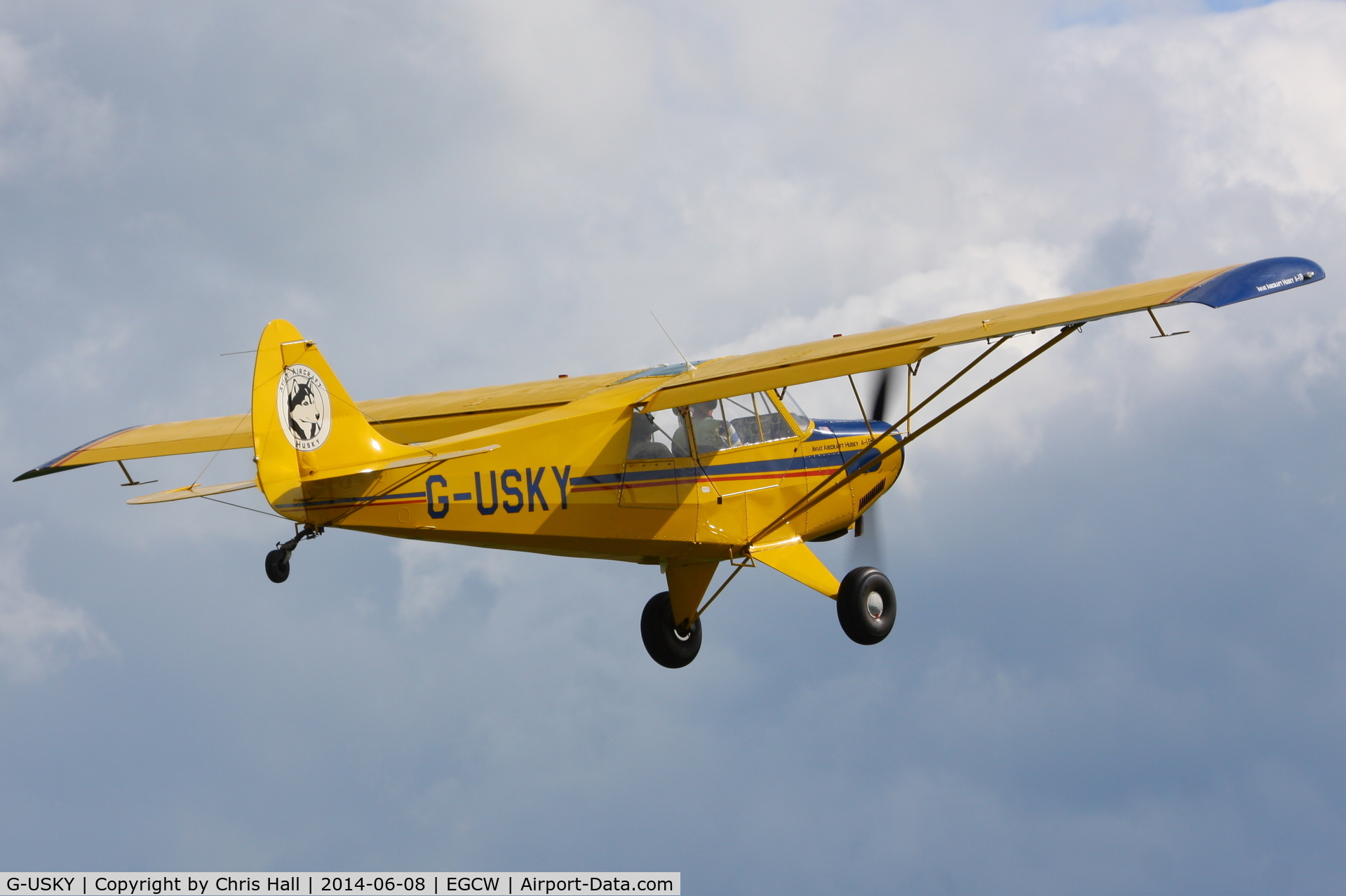 G-USKY, 2004 Aviat A-1B Husky C/N 2261, visitor at Welshpool