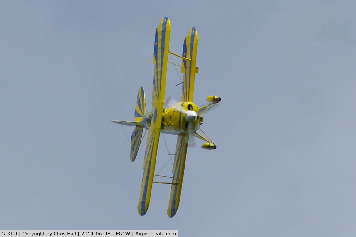 G-KITI, 1982 Pitts S-2E Special C/N 002, at the Bob Jones Memorial Airshow, Welshpool