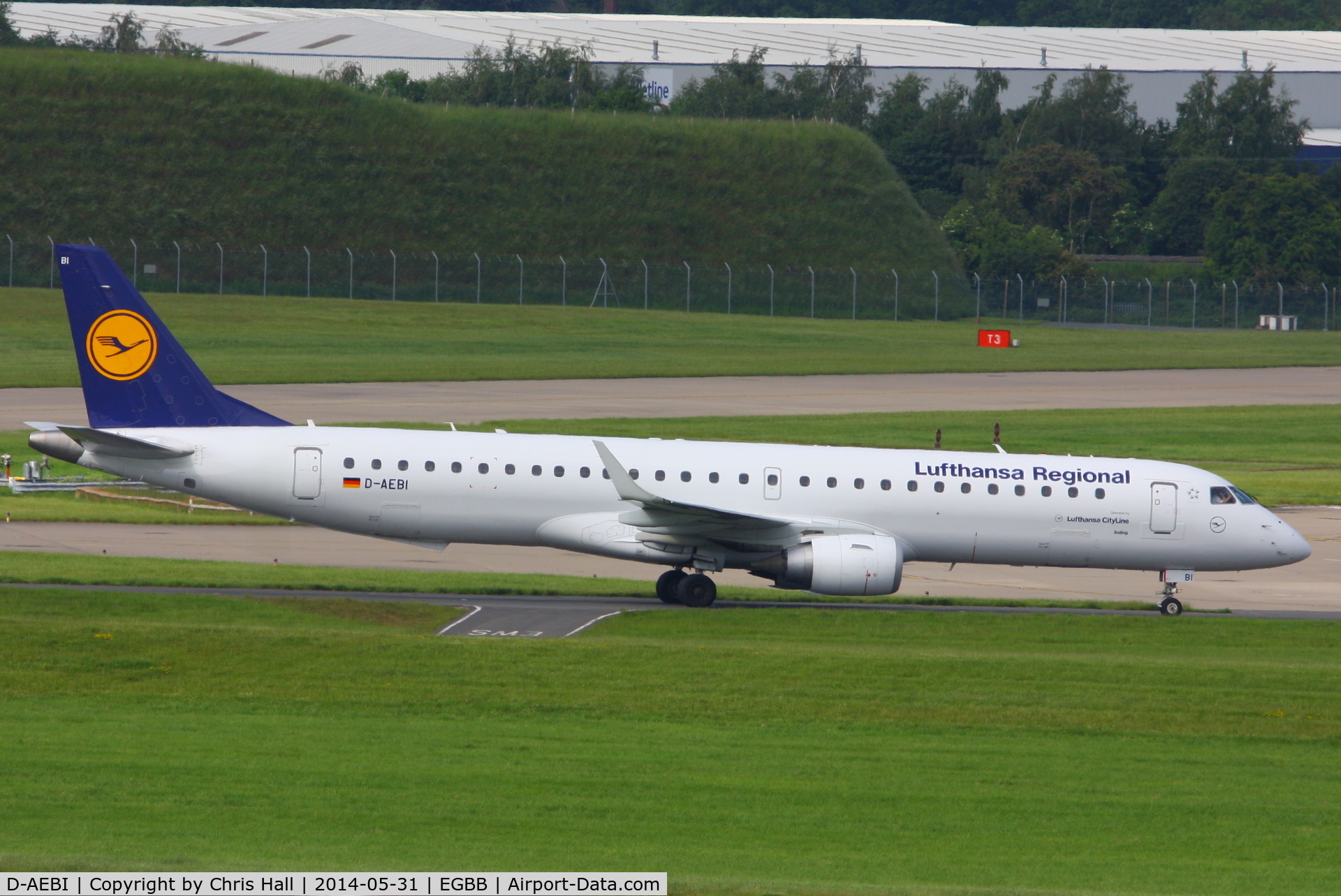 D-AEBI, 2011 Embraer 195LR (ERJ-190-200LR) C/N 19000464, Lufthansa CityLine