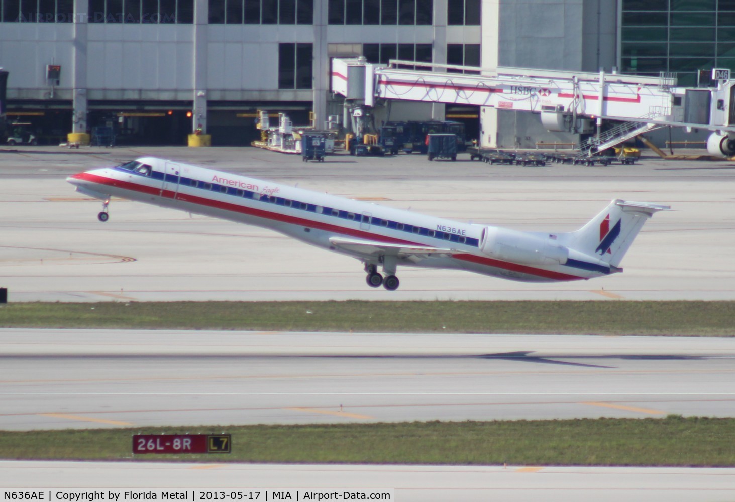 N636AE, 1999 Embraer ERJ-145LR (EMB-145LR) C/N 145160, American Eagle E145LR