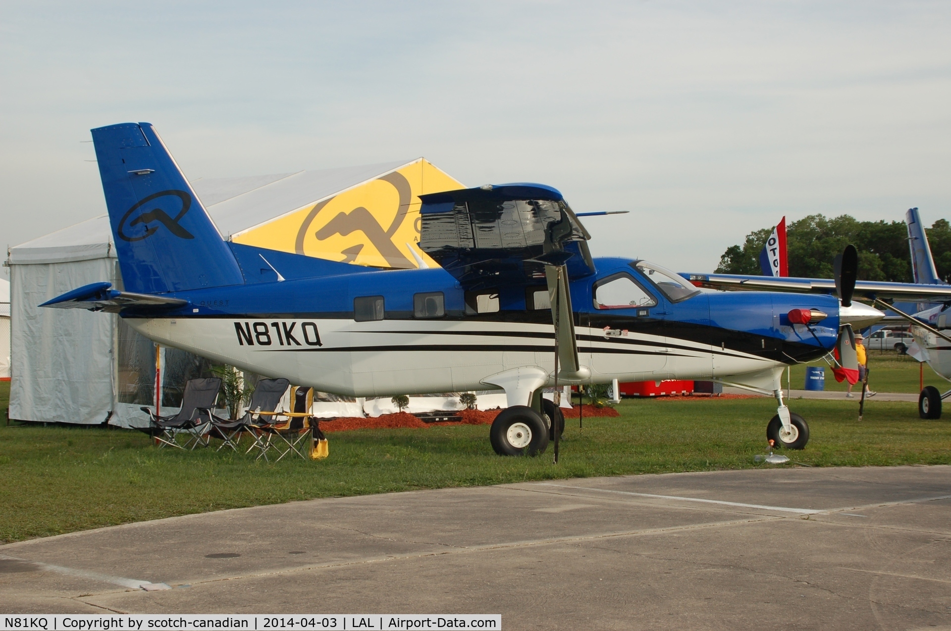 N81KQ, 2012 Quest Kodiak 100 C/N 100-0081, 2012 QUEST AIRCRAFT COMPANY, KODIAK 100, N81KQ, at 2014 Sun n Fun, Lakeland Linder Regional Airport, Lakeland, FL