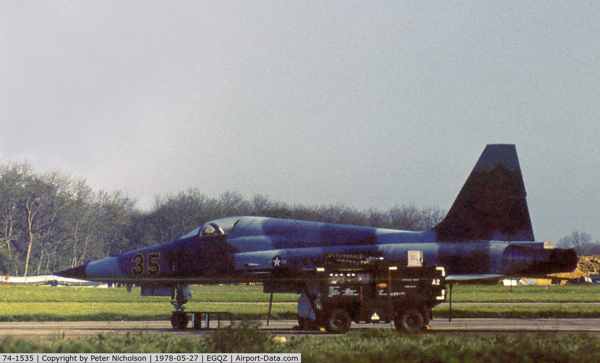 74-1535, 1976 Northrop F-5E Tiger II C/N R.1193, F-5E Tiger II of the 527th Tactical Fighter Training Aggressor Squadron at RAF Alconbury as seen there in the Summer of 1978.
