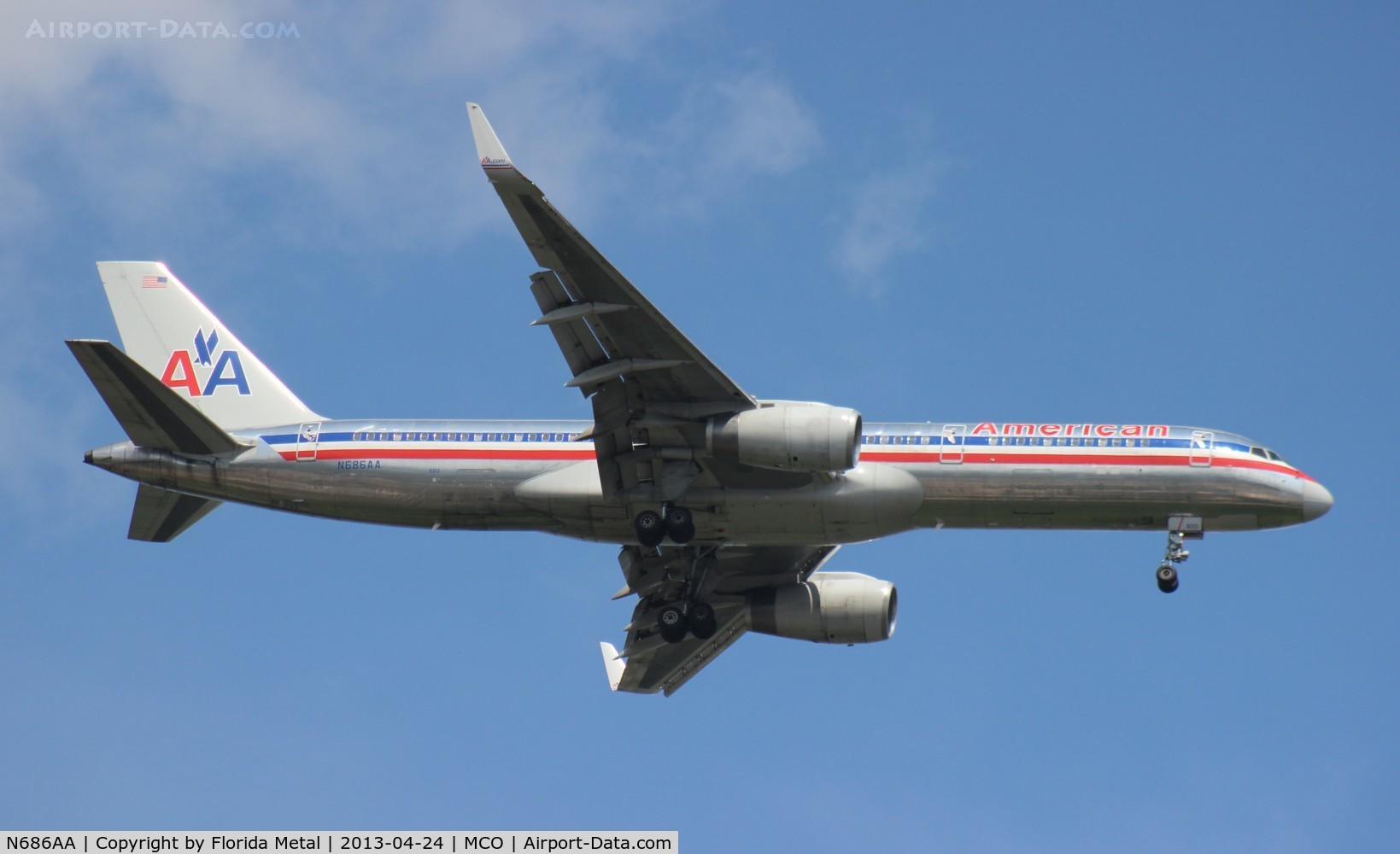 N686AA, 1992 Boeing 757-223 C/N 25343, American 757-200