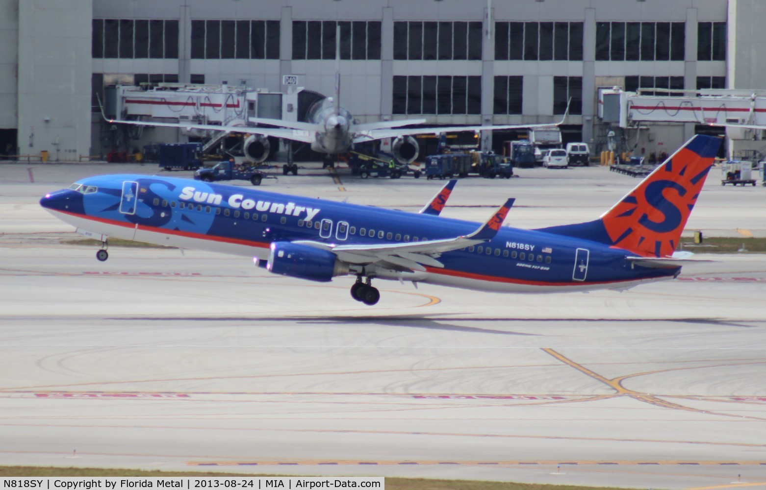 N818SY, 2007 Boeing 737-8BK C/N 29646, Sun Country 737-800