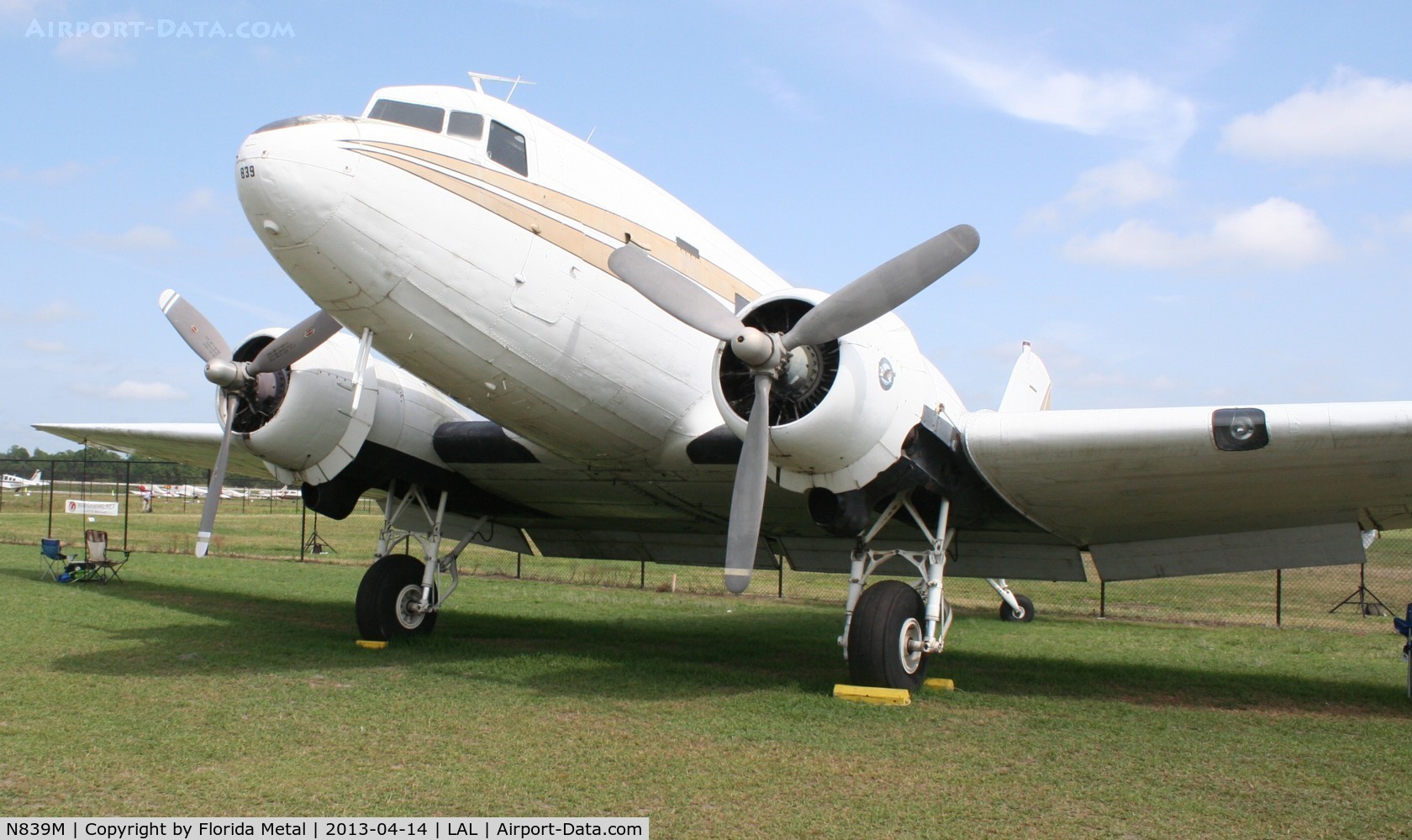 N839M, 1943 Douglas VC-47A Skytrain C/N 20166, DC-3 part of the Sun N Fun Museum