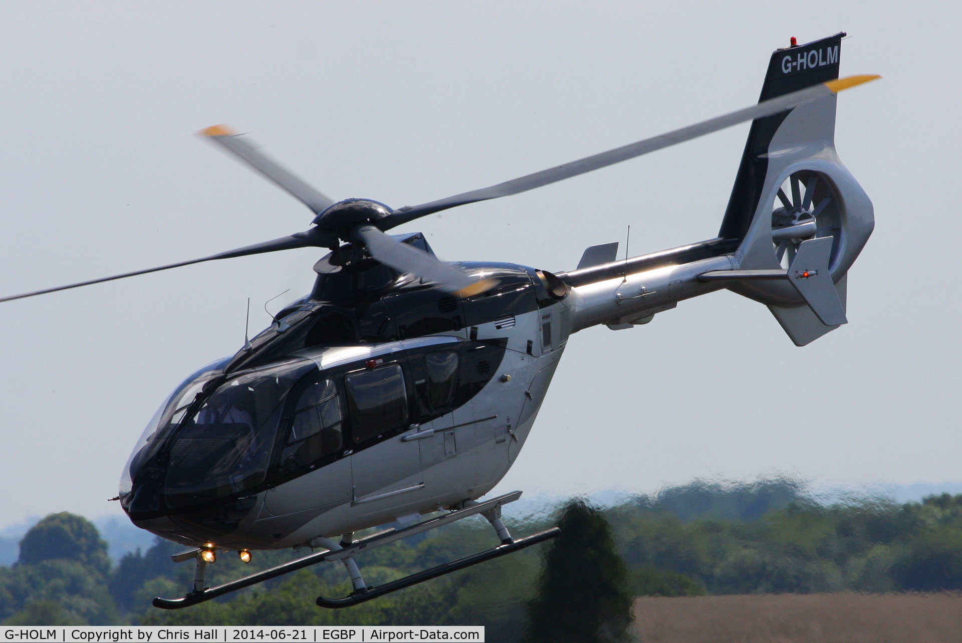 G-HOLM, 2007 Eurocopter EC-135T-2+ C/N 0574, Departing from Kemble
