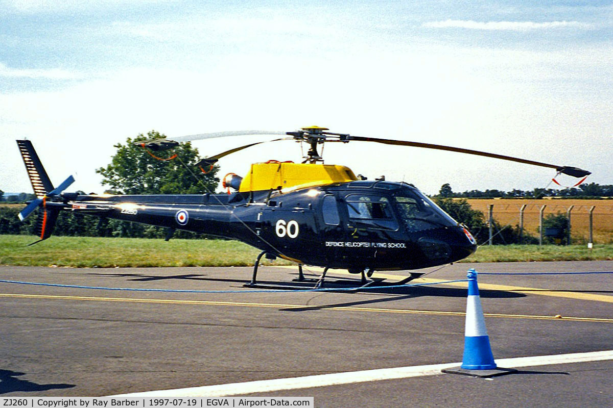 ZJ260, 1997 Eurocopter AS-350BB Squirrel HT1 Ecureuil C/N 2985, Aerospatiale AS.350BB Squirrel HT.1 [2985] RAF Fairford~G 19/07/1997