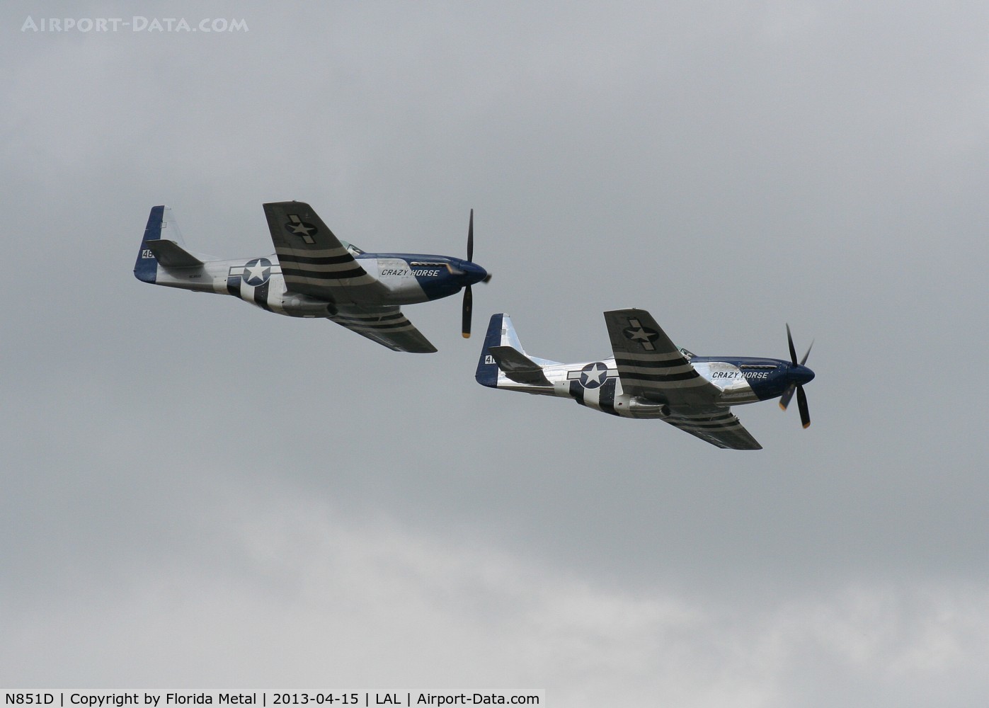N851D, 1944 North American P-51D Mustang C/N 44-84745, Crazy Horse 1 and 2