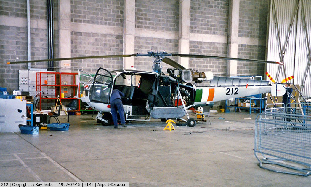 212, Aérospatiale SA-316B Alouette III C/N 1984, Sud Aviation SA.316B Alouette III [1984] (Irish Air Corp) Casement, Baldonnel~EI 15/07/1997
