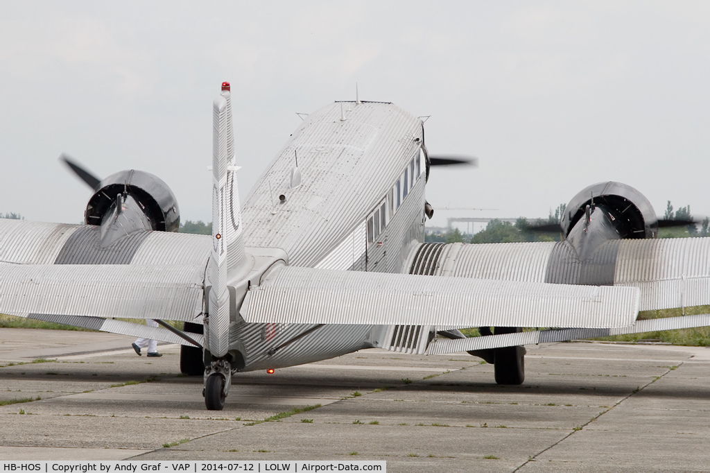 HB-HOS, 1939 Junkers Ju-52/3m g4e C/N 6580, JU Air JU-52