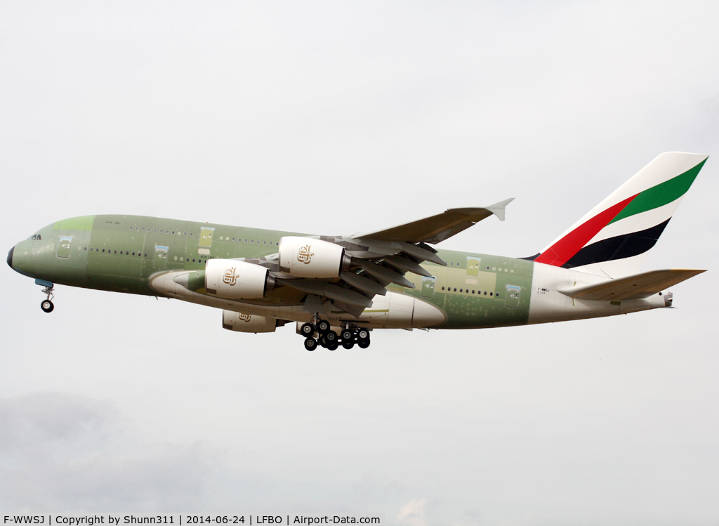 F-WWSJ, 2014 Airbus A380-861 C/N 165, C/n 0165 - For Emirates as A6-EOC