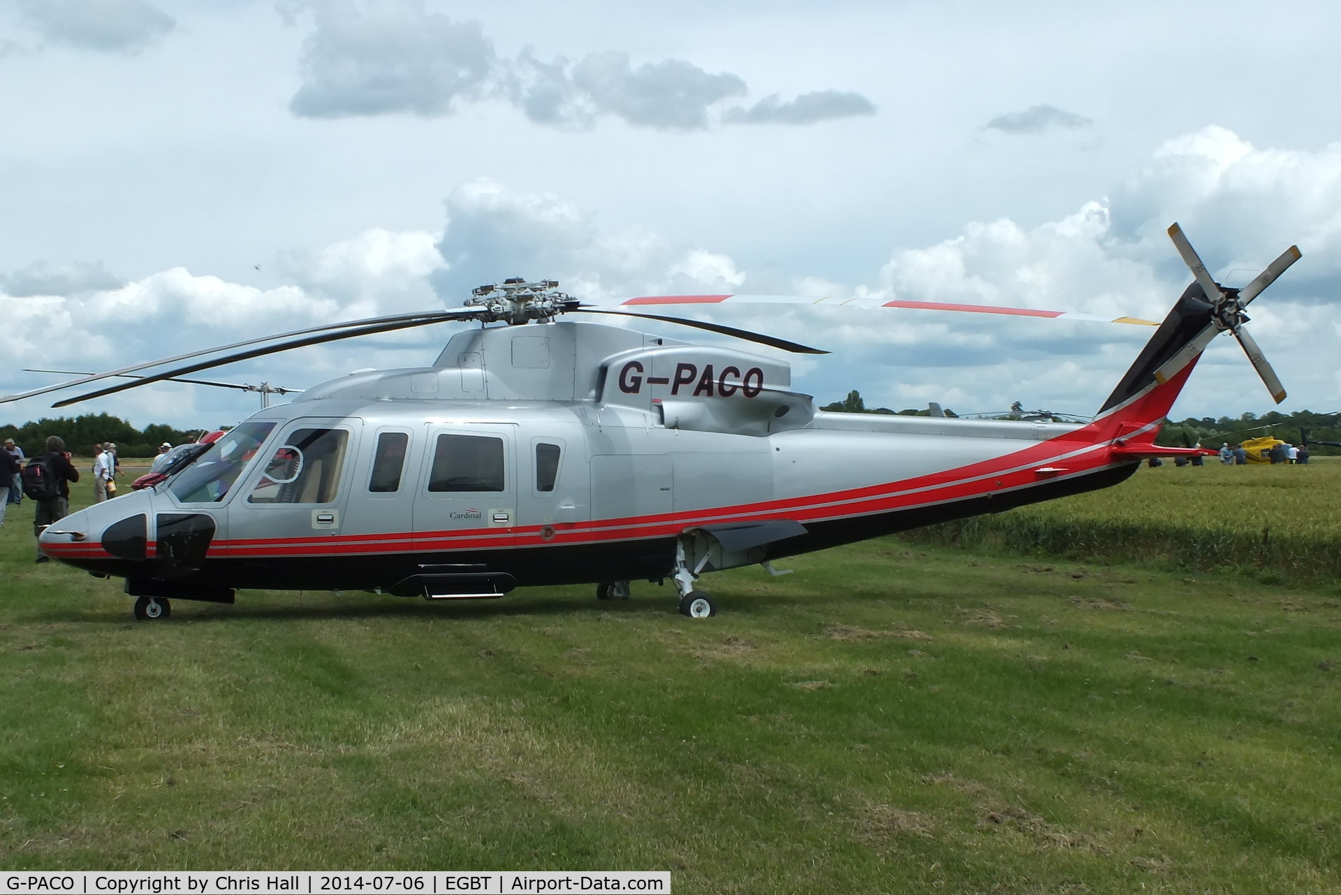 G-PACO, 2009 Sikorsky S-76C C/N 760782, ferrying race fans to the British F1 Grand Prix at Silverstone