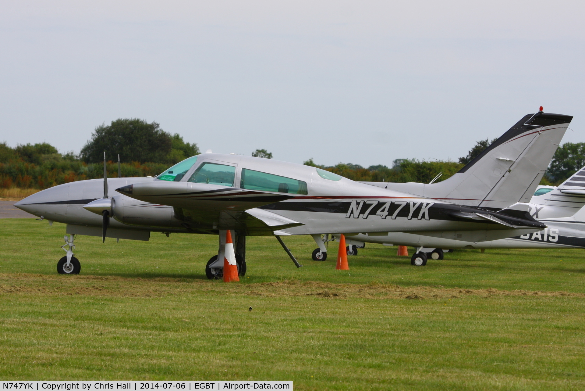 N747YK, 1975 Cessna 310R C/N 310R0138, visitor at Turweston