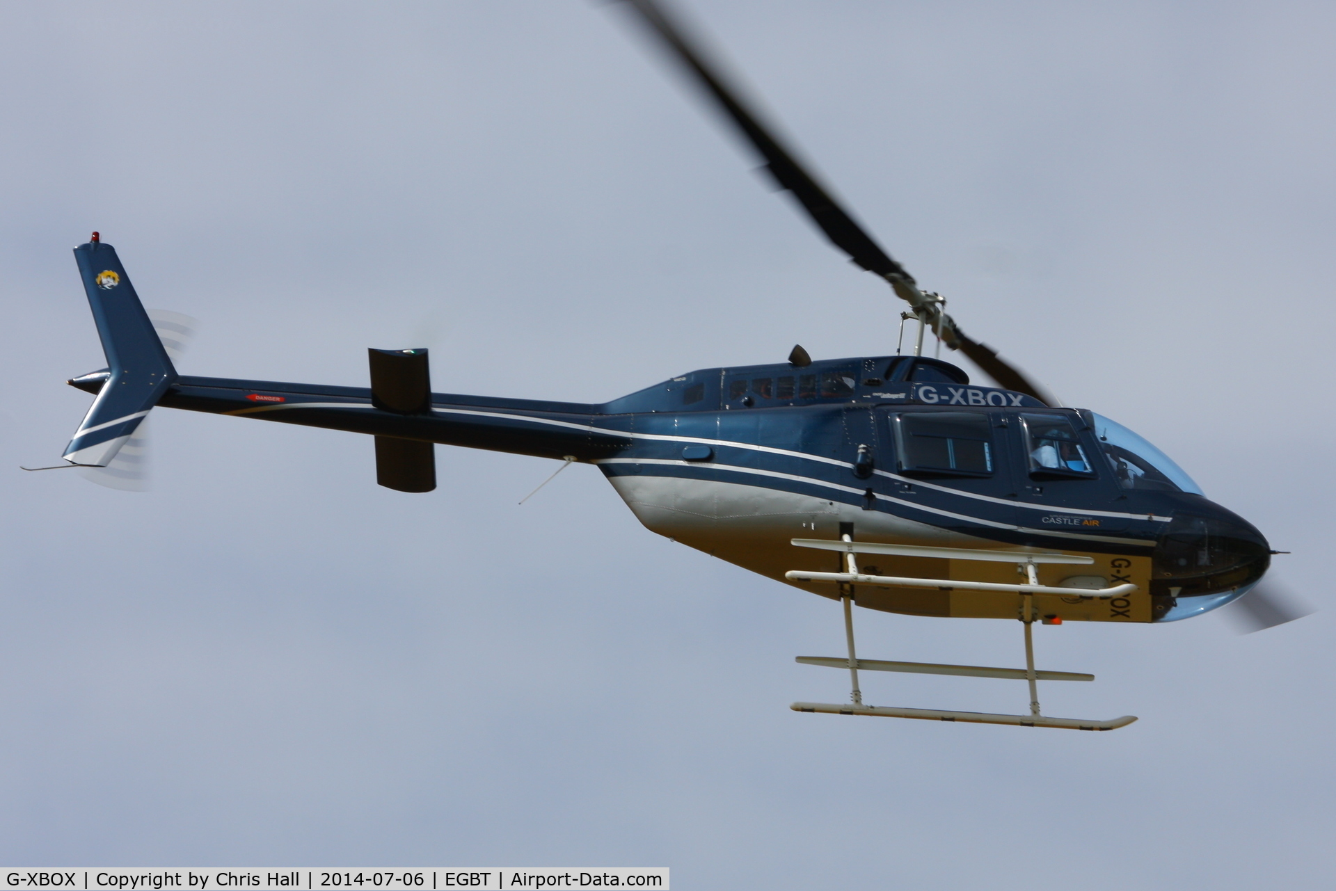 G-XBOX, 1981 Bell 206B JetRanger III C/N 3370, ferrying race fans to the British F1 Grand Prix at Silverstone
