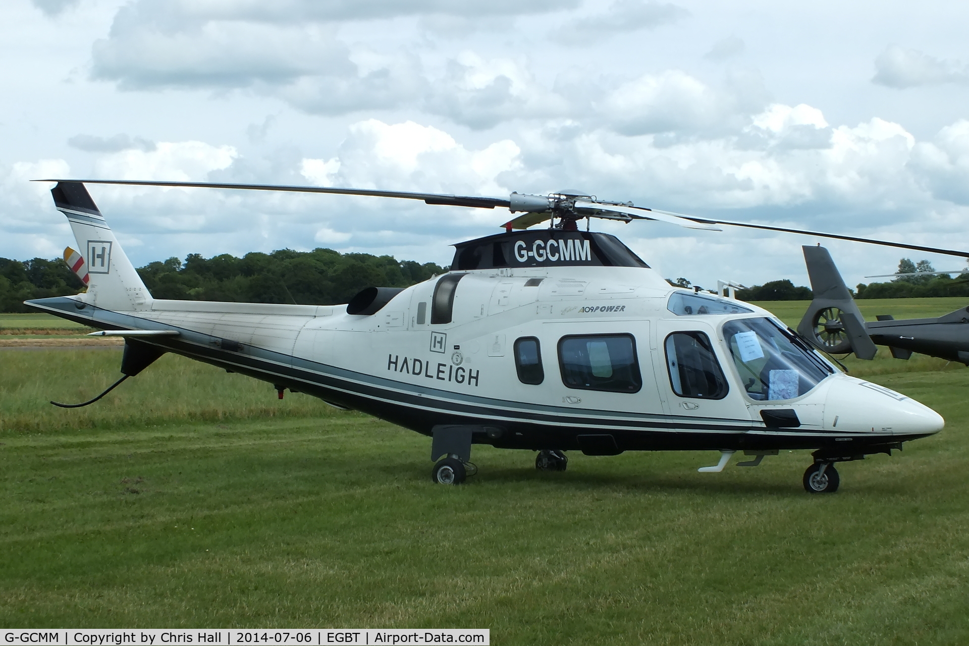 G-GCMM, 2002 Agusta A-109E Power Elite C/N 11158, ferrying race fans to the British F1 Grand Prix at Silverstone