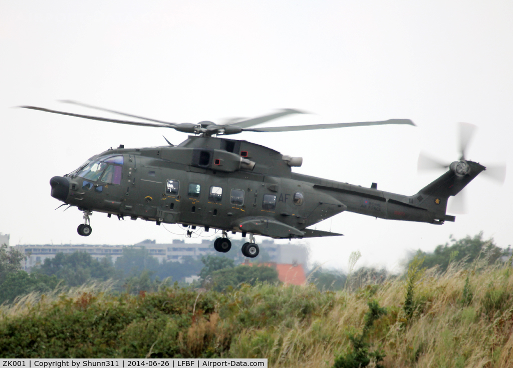 ZK001, 2006 AgustaWestland EH-101 Merlin HC.3A C/N 50160/512011/DEN11, Arriving from exercice with French Army...