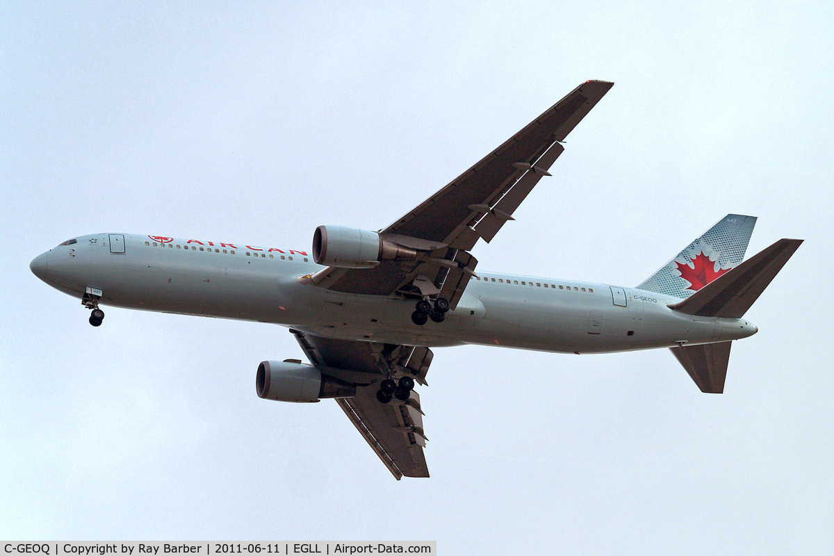 C-GEOQ, 1999 Boeing 767-375/ER C/N 30112, Boeing 767-375ER [30112] (Air Canada) Home~G 11/06/2011. On approach 27R.