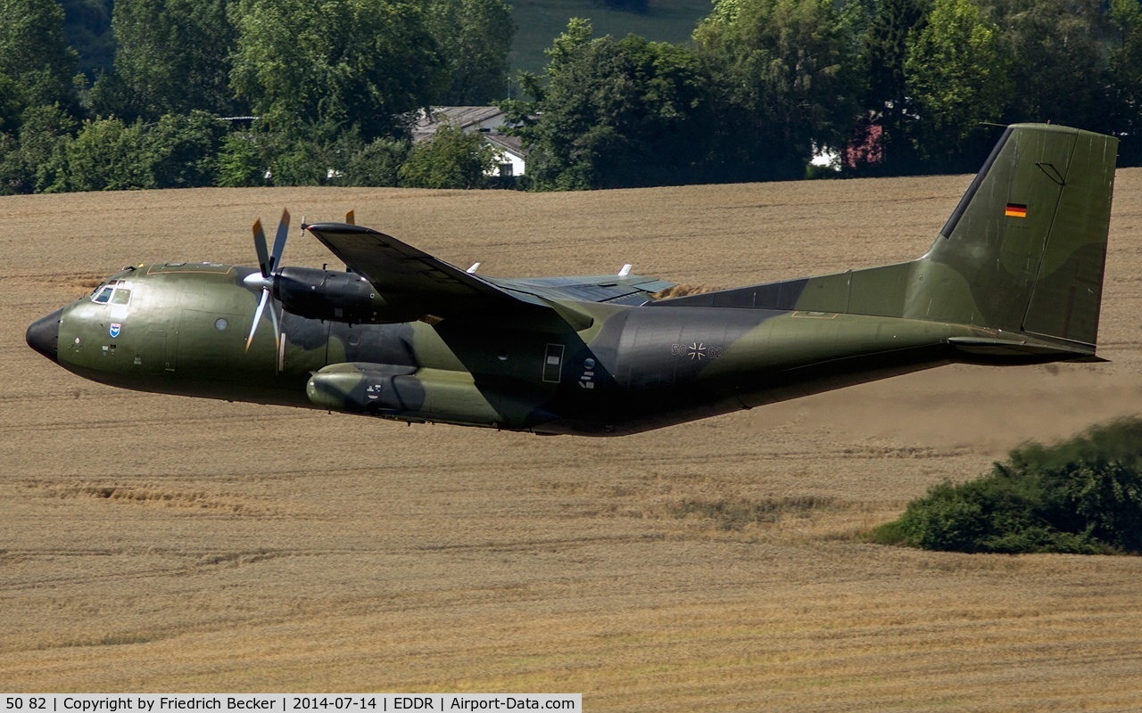50 82, Transall C-160D C/N D119, departure to the drop zone