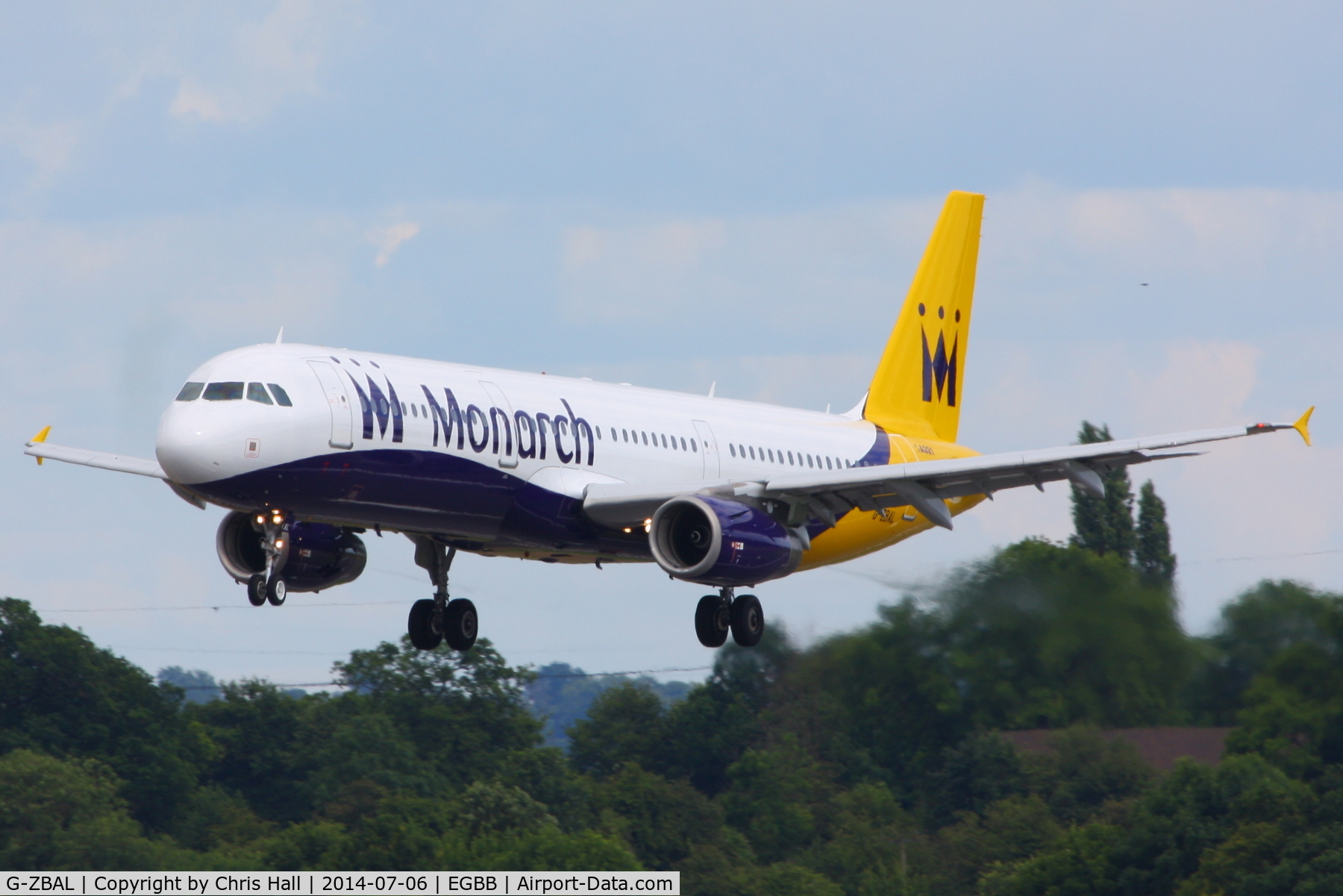 G-ZBAL, 2008 Airbus A321-231 C/N 3522, Monarch