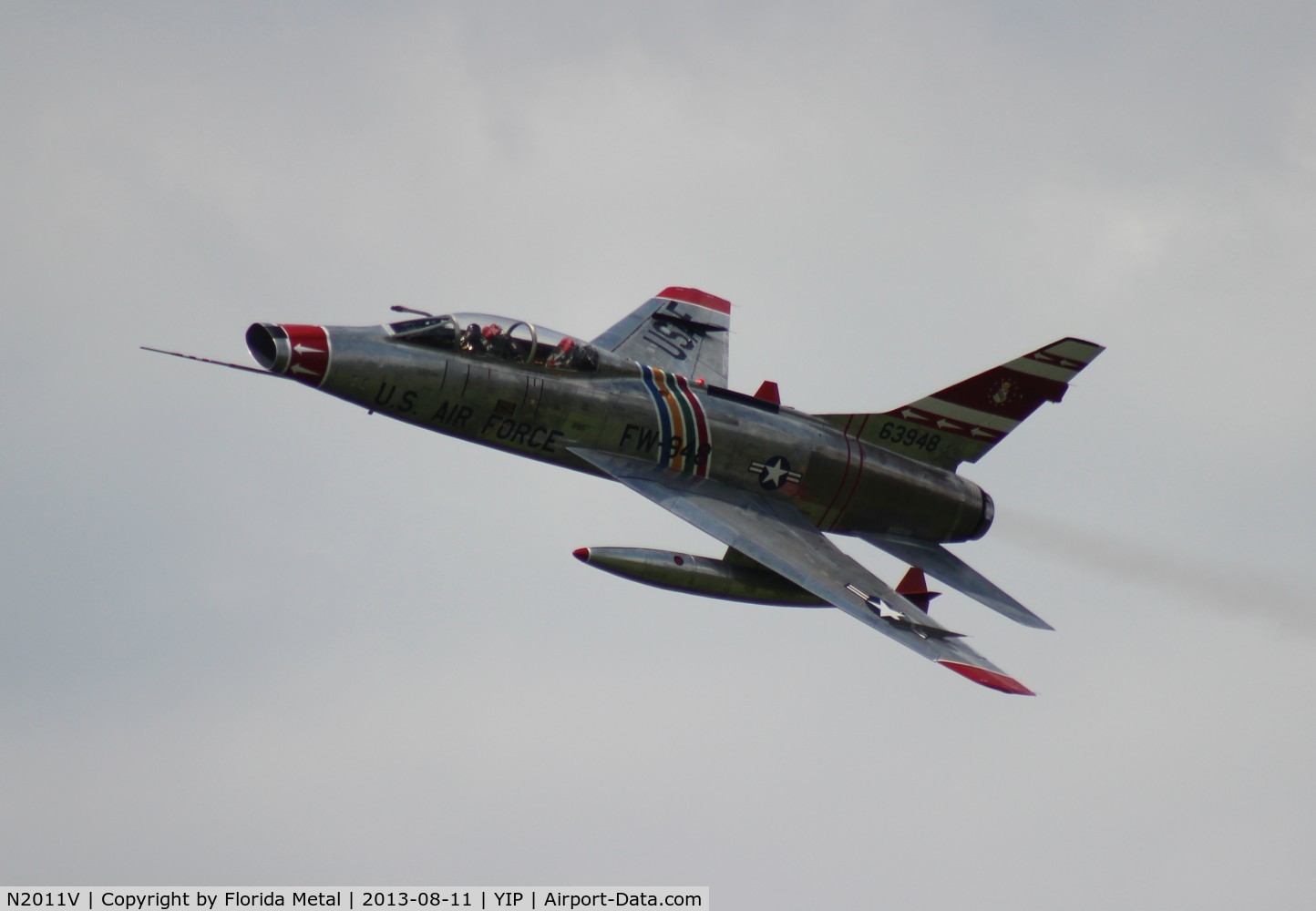 N2011V, 1958 North American F-100F Super Sabre C/N 243-224, F-100F Super Sabre