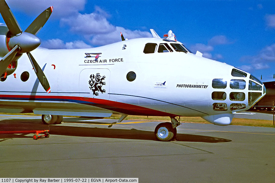 1107, Antonov An-30 C/N 1107, Antonov An-30 [1107] (Czech Air Force) RAF Fairford~G 22/07/1995