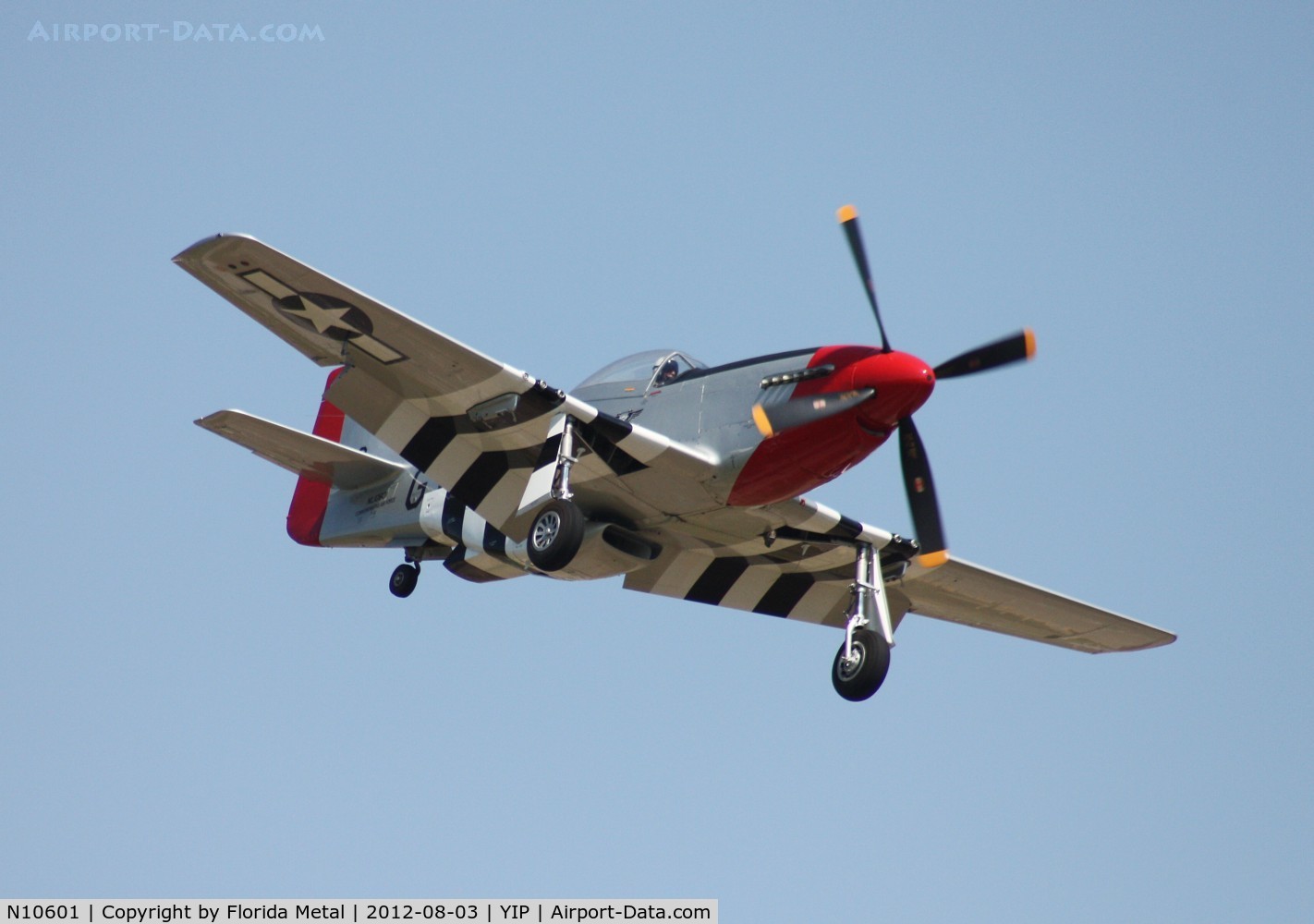 N10601, 1944 North American P-51D Mustang C/N 122-40383, Red Nose P-51D