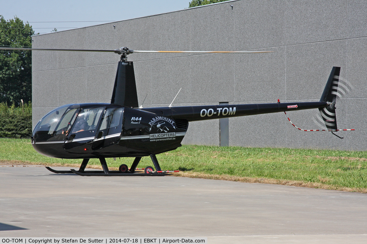OO-TOM, 2008 Robinson R44 Raven I C/N 1907, In for maintenance.