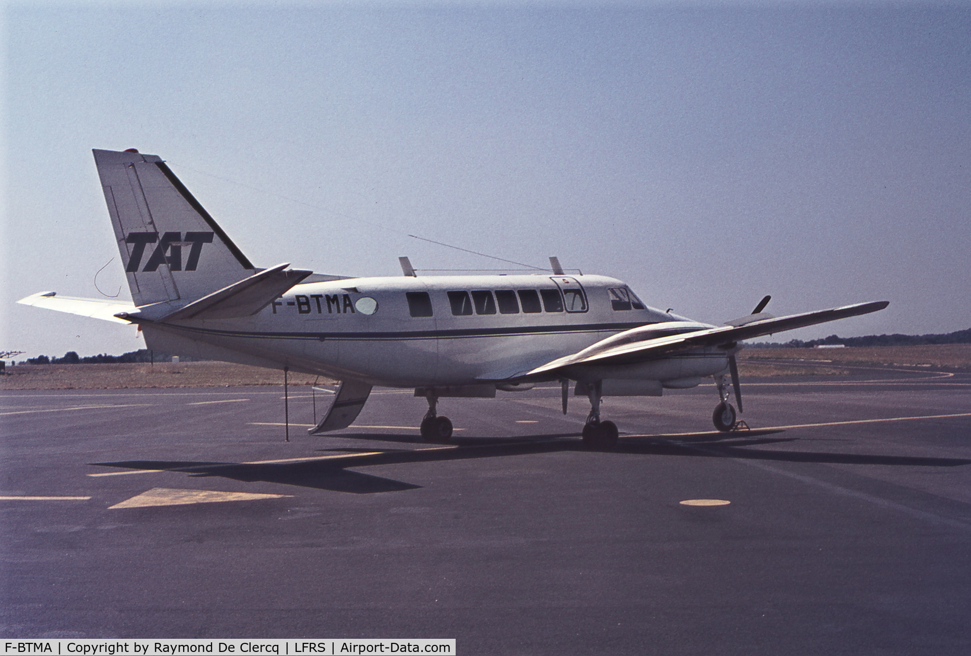 F-BTMA, 1969 Beech 99 Airliner C/N U-90, Nantes, July 1976.