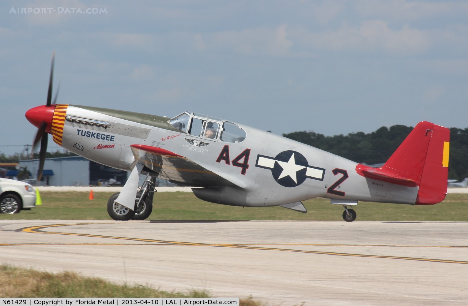 N61429, 1942 North American P-51C Mustang C/N 103-26199, P-51C Mustang red tail