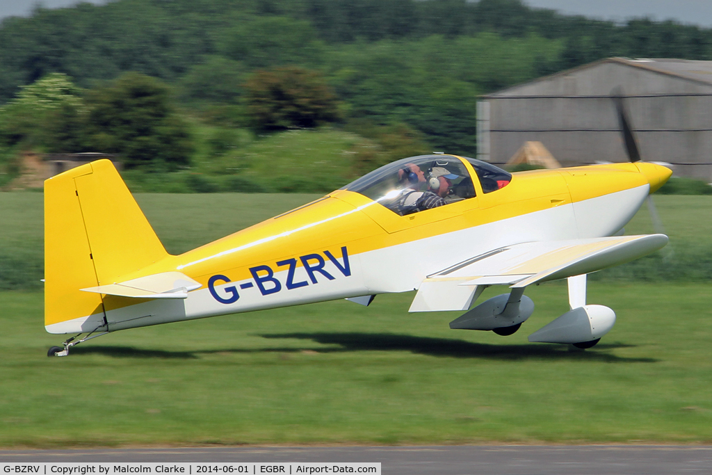 G-BZRV, 2002 Vans RV-6 C/N PFA 181A-13573, Vans RV-6 at The Real Aeroplane Club's Biplane and Open Cockpit Fly-In, Breighton Airfield, June 1st 2014.