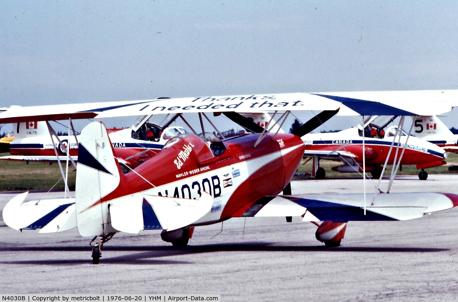 N4030B, Parsons-Jocelyn PJ-260 C/N 2, At the Hamilton 1976 Airshow
