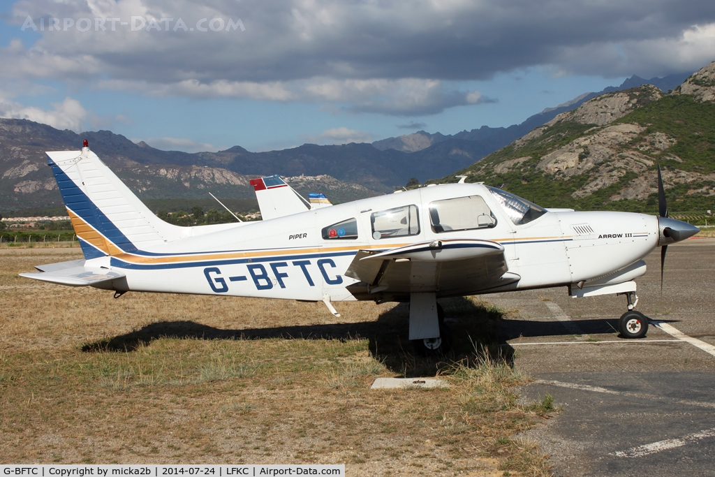 G-BFTC, 1978 Piper PA-28R-201T Cherokee Arrow III C/N 28R-7803197, Parked