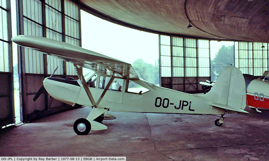 OO-JPL, Boisavia B-601L Mercurey C/N 115, Boisavia B.601L Mercurey [115] Brussels-Grimbergen~OO 13/08/1977. From a slide.