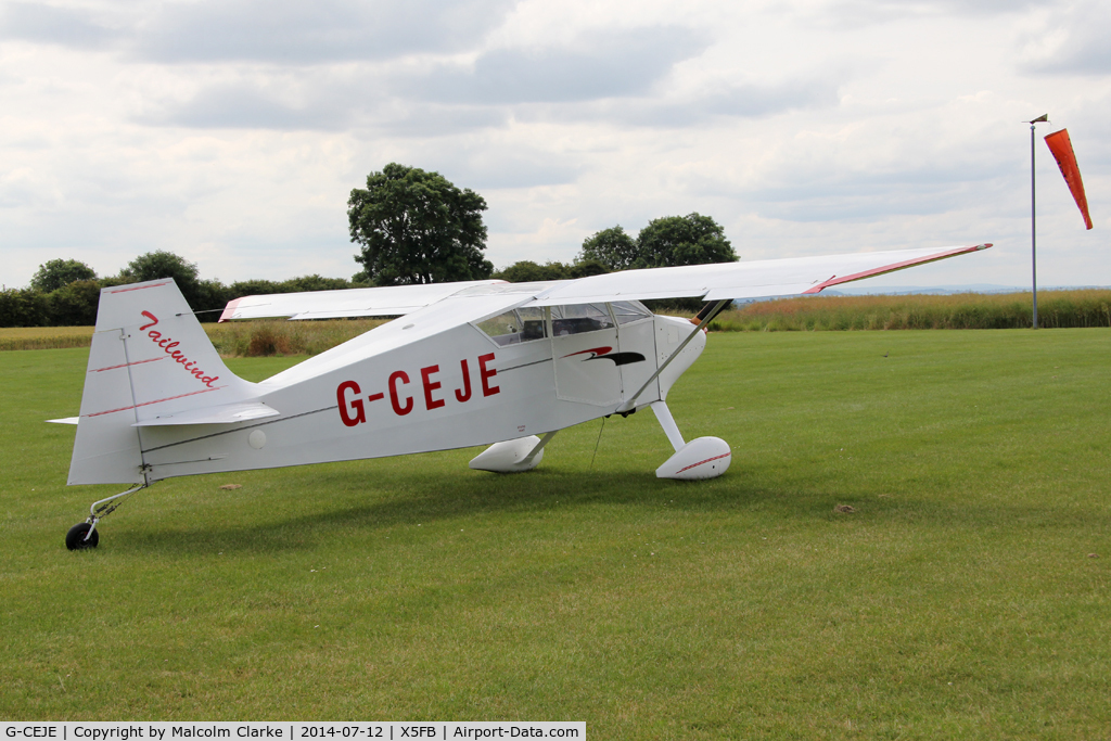 G-CEJE, 2007 Wittman W-10 Tailwind C/N PFA 031-14003, Wittman W-10 Tailwind, Fishburn Airfield UK, July 2014.