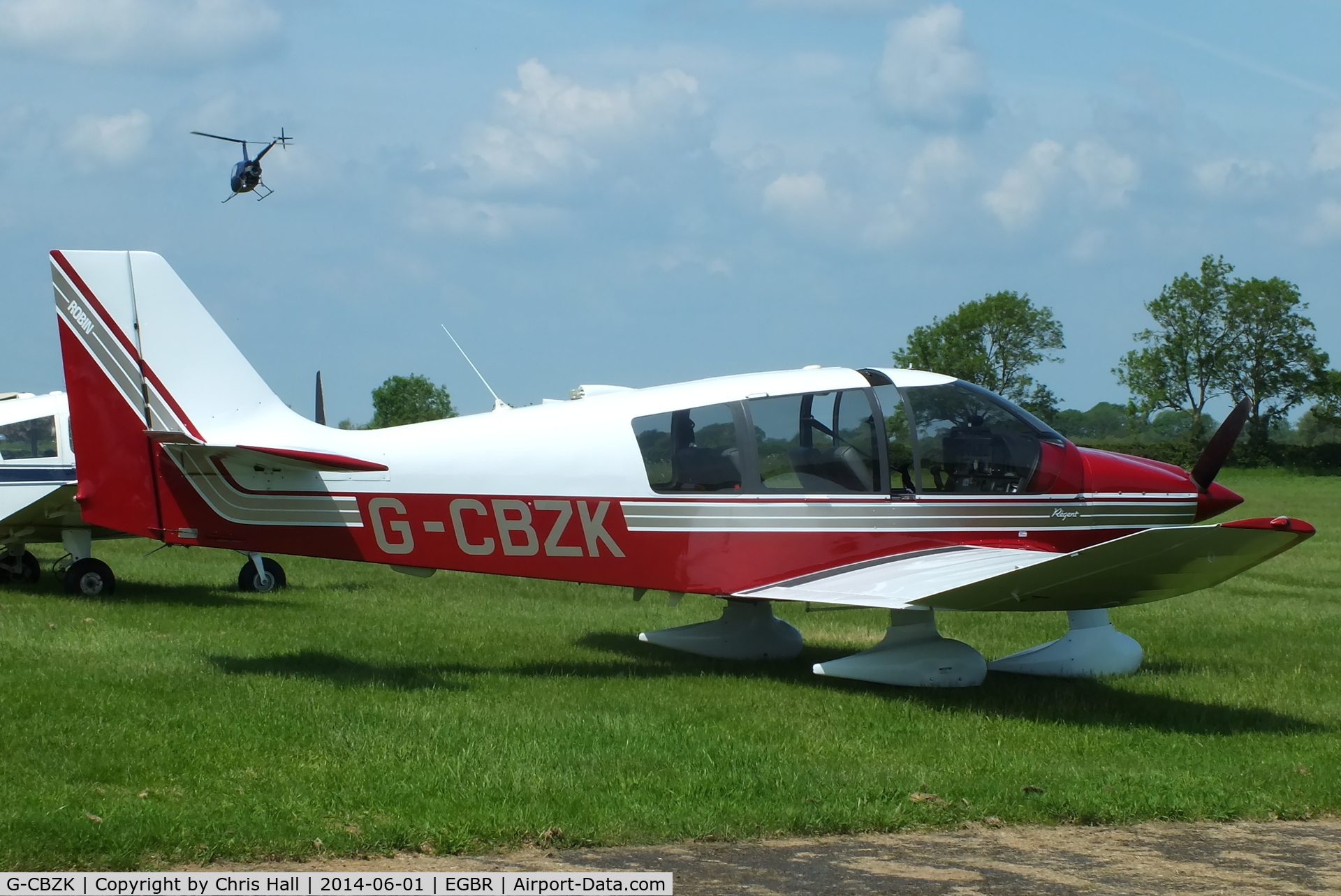 G-CBZK, 2002 Robin DR-400-180 Regent Regent C/N 2543, at Breighton's Open Cockpit & Biplane Fly-in, 2014
