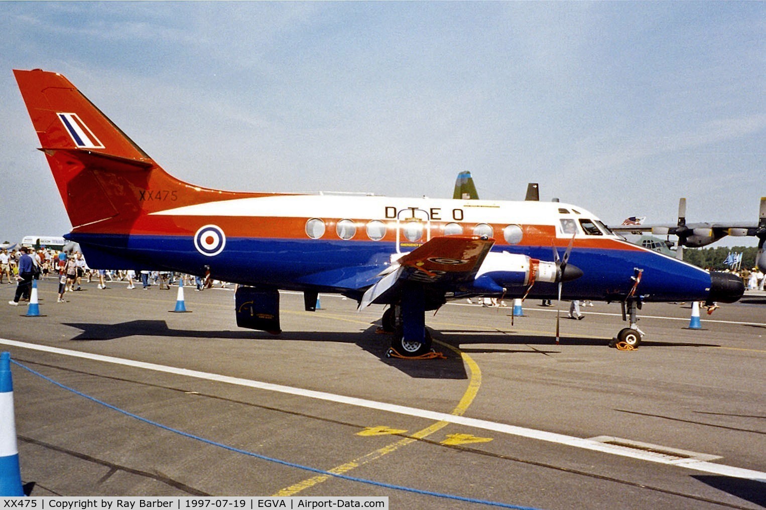 XX475, Scottish Aviation HP-137 Jetstream T.2 C/N 206, BAe Systems Jetstream T.2 [206] (MoD) RAF Fairford~G 19/07/1997