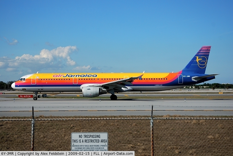 6Y-JMR, 2003 Airbus A321-211 C/N 1905, Ft. Lauderdale